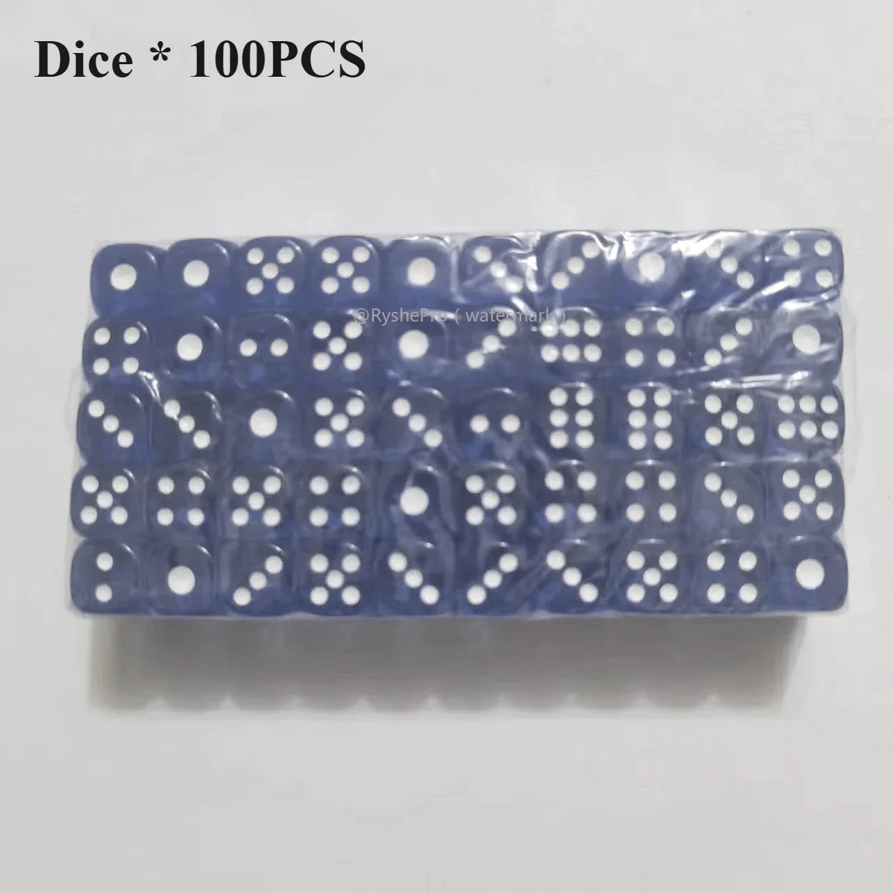 100 Pieces Colored Dices 14mm 6 Sided with Acrylic Material Standard Game Dice Set for Board Games Parties Classroom Math Dice