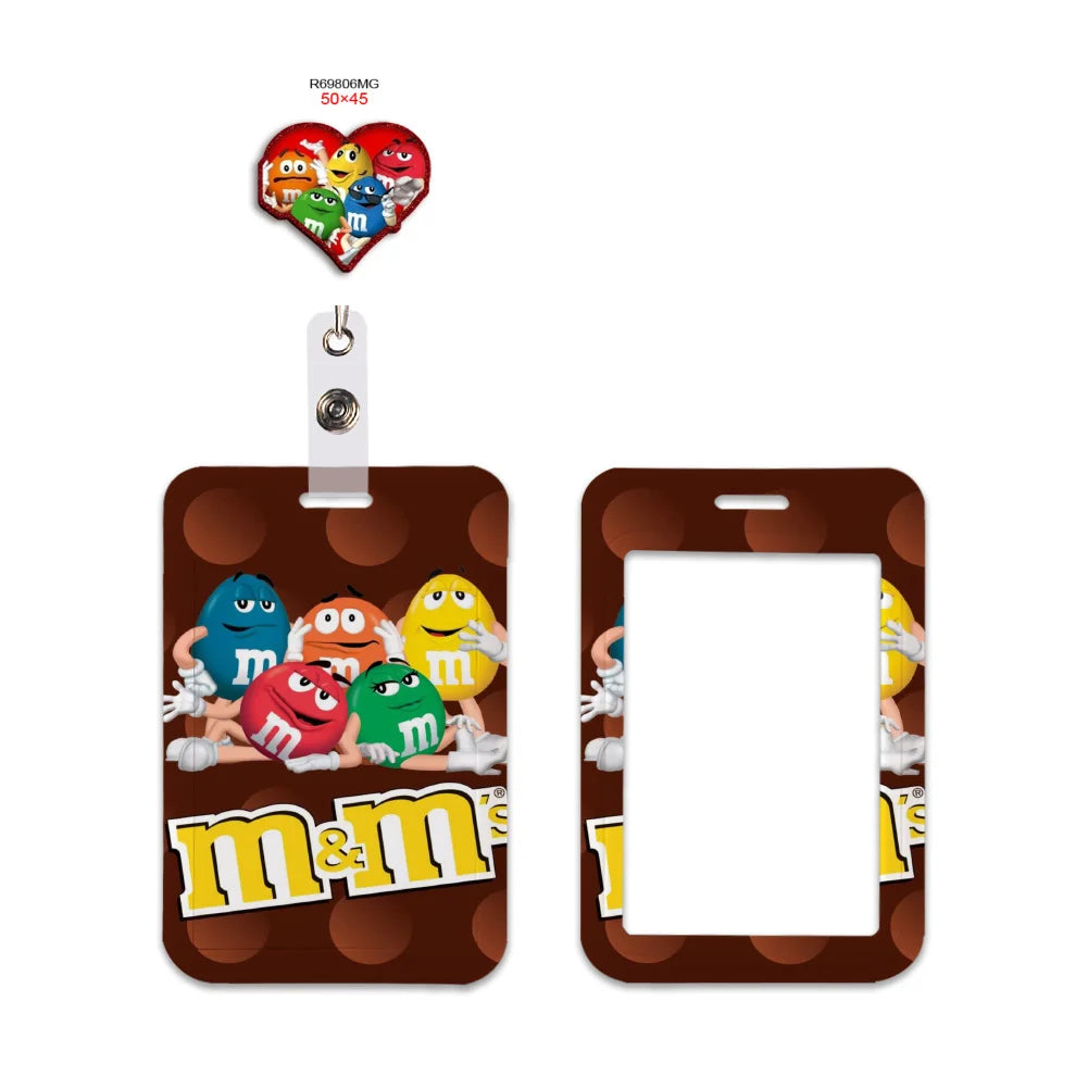 New Candy Design Lanyard Keychain ID Bus Card Cover Student Badge Holder Pass Hang Rope Lariat Gifts Keys Straps Accessories