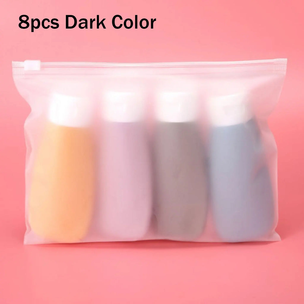 4Pcs Travel Bottles Set Refillable Bottle Cosmetic Containers 60ml Cream Lotion Shampoo Travel Dispenser Squeeze Tube Makeup