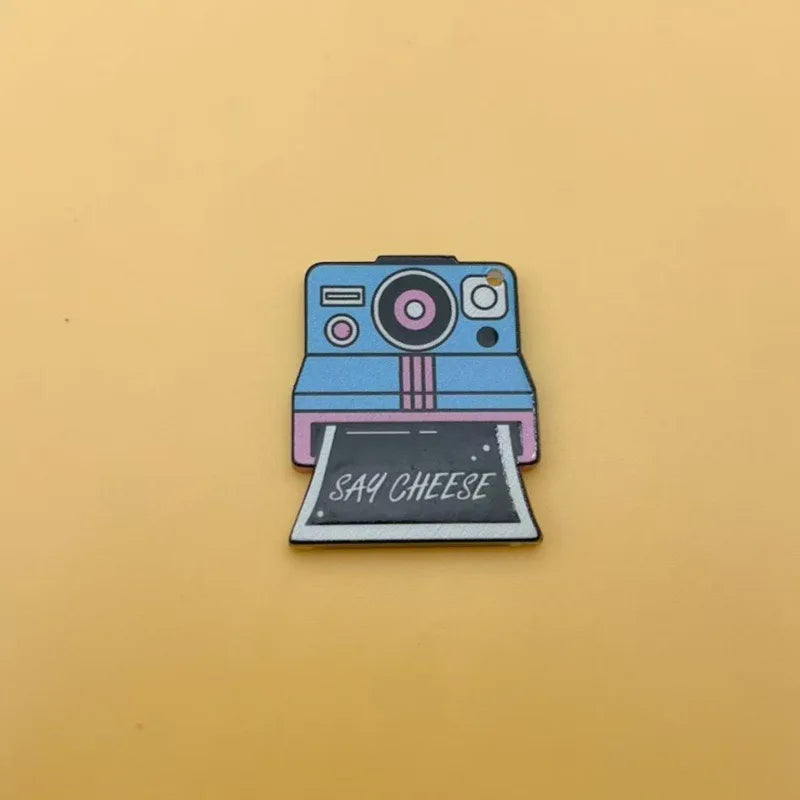 10pcs music style cassette DVD burner double-sided printing acrylic jewelry DIY pendant necklace accessories
