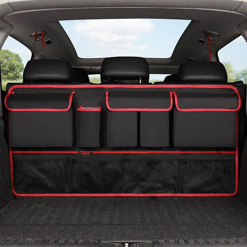 Universal Auto SUV/MPV Organizer Trunk Back Seat Storage Bag Car Rear Multifunctional Storage Net Pocket Car Interior Supplies