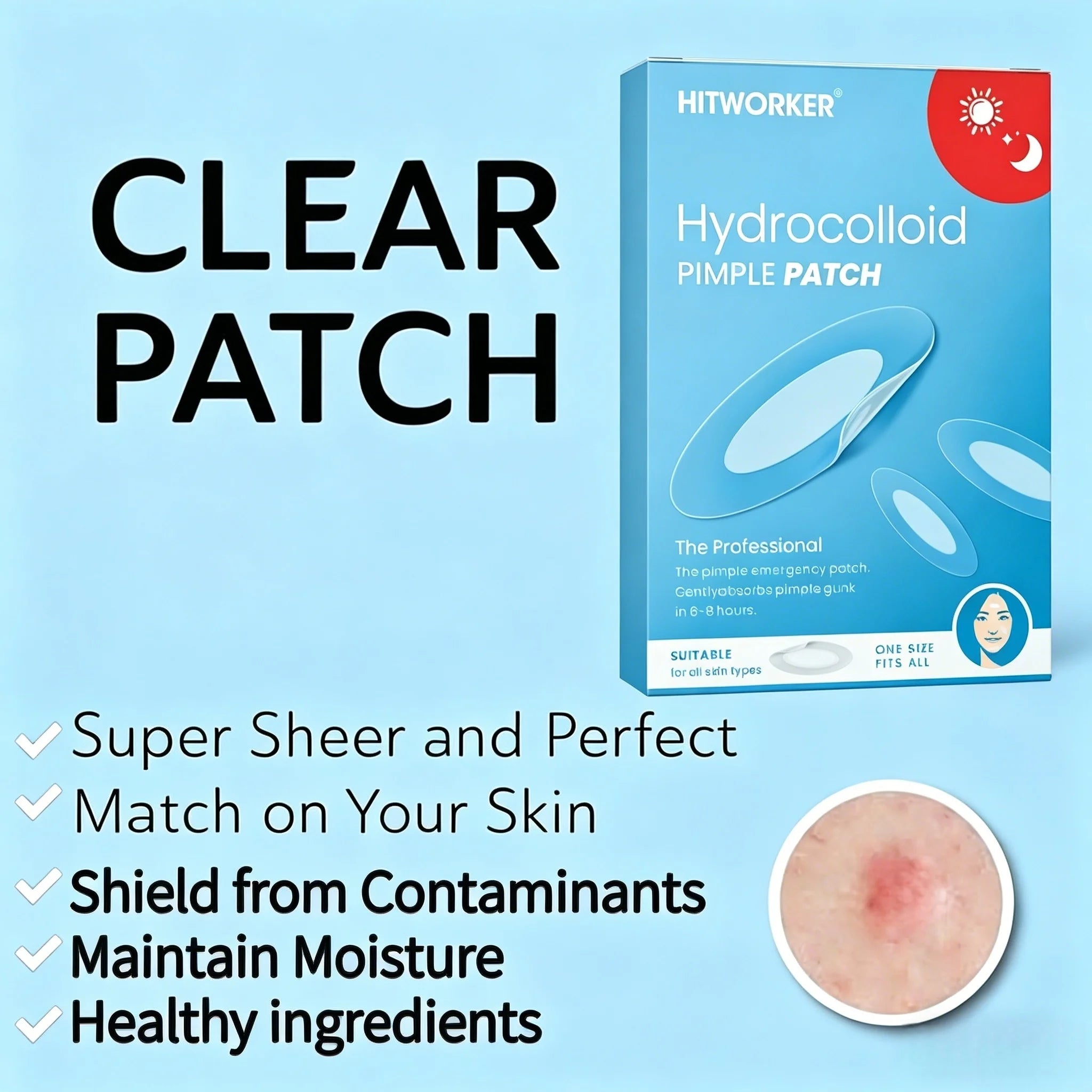 240/400/800pcs Ultra-Thin Invisible Acne Patches, Invisible Pimple Stickers for Face