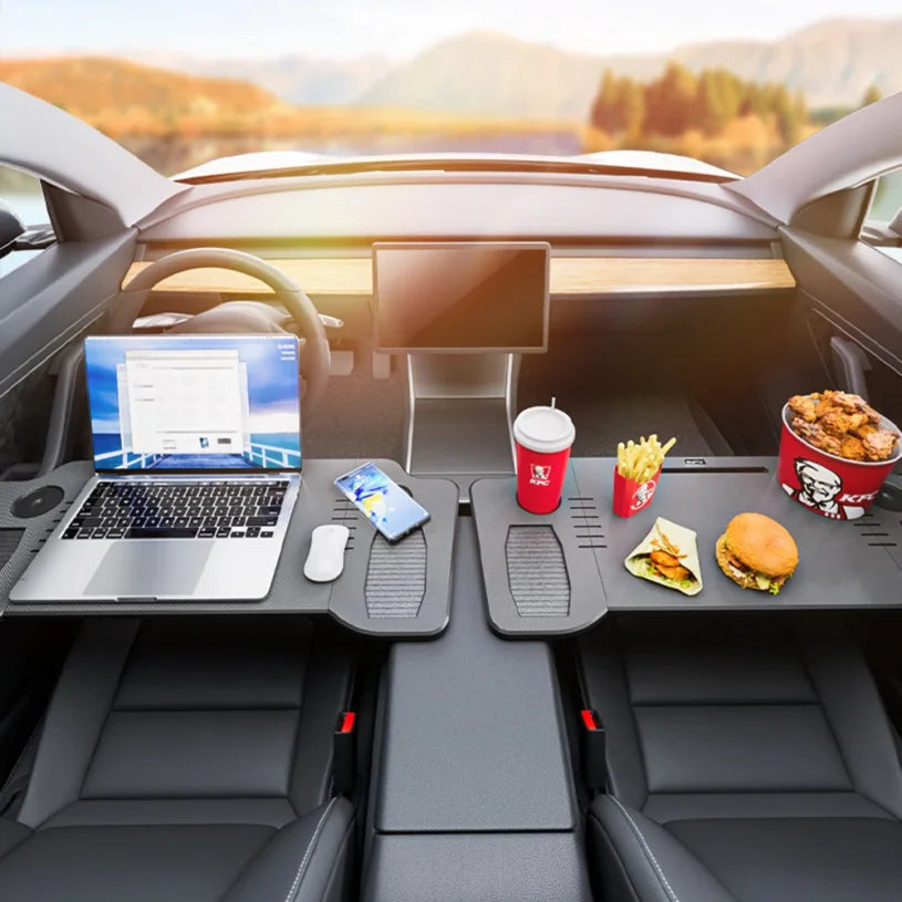 Car Tray Table Steering Wheel Laptop Stand Clear Texture Easy Installation Process Is Firm And Durable for Tesla Model 3 Model