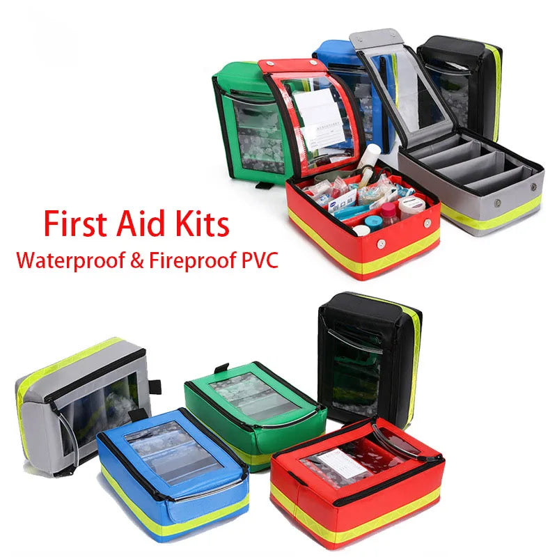 Waterproof First Aid Kit, Lightweight Fireproof Bag, Emergency Sorted Survival Supplies for Outdoor Floating Swimming