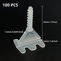 Tile Leveling System Base Plate and Reusable Cover Kit 1-3 mm Tile Spacer Leveling System Construction Tool Parts Set