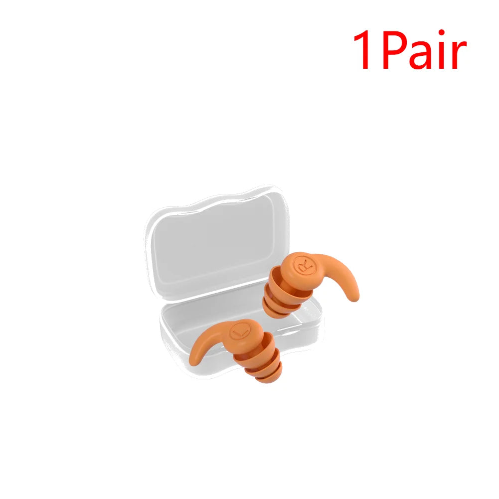 Children Silicone Ear Protector Canceling Noise 3 Layers Swimming Earplugs Hearing Protector anti-noise Plugs Noise Reduction