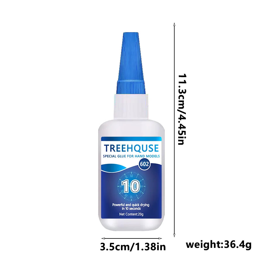 5Pcs Treehouse Handmade Special Glue, Fast Curing High Precision Long Dropper Transparent Adhesive for Model, DIY Crafts