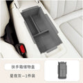 For 2026 GWM ORA 5 Dawn White Armrest Storage Box Under Console Organizer Cup Holder Phone Slot Storage Tray Interior Accessory