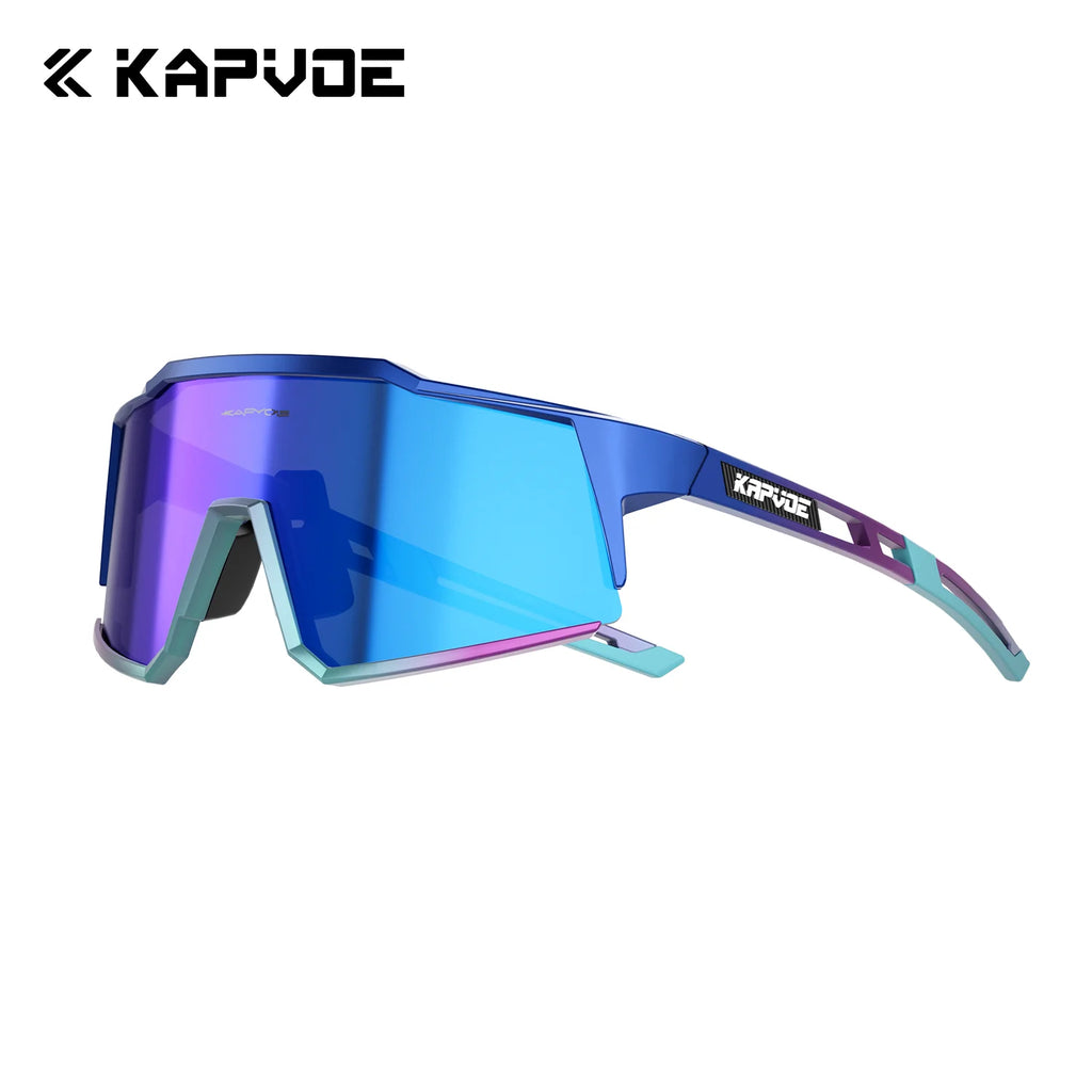 KAPVOE New Mountaineering Sunglasses Cycling Glasses Outdoor Sports Hiking Eyewear Glasses Men Women MTB Bicycle UV400 Windproof