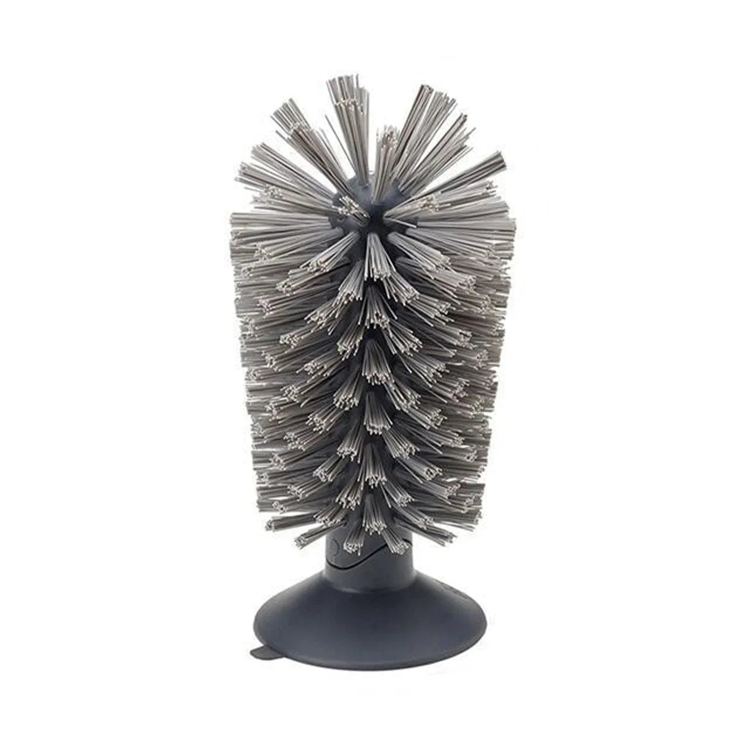 Sink Suction Cup Brush for Wine Glasses Mugs Bottles Durable Bristles Grip Upright Stability Cleaner Glass Brush with Suction Cu