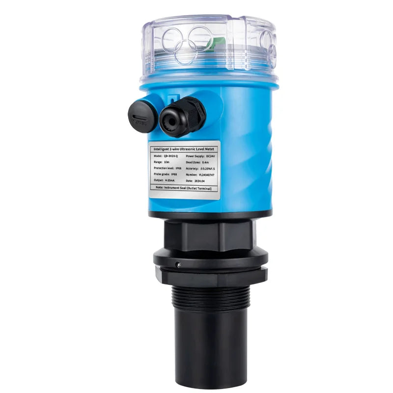 LCD Ultrasonic Liquid Level Sensor Wireless Distance 3m 5m 10m 15m Meter 4-20mA Relays Output Ultrasonic Water Tank Level Meter