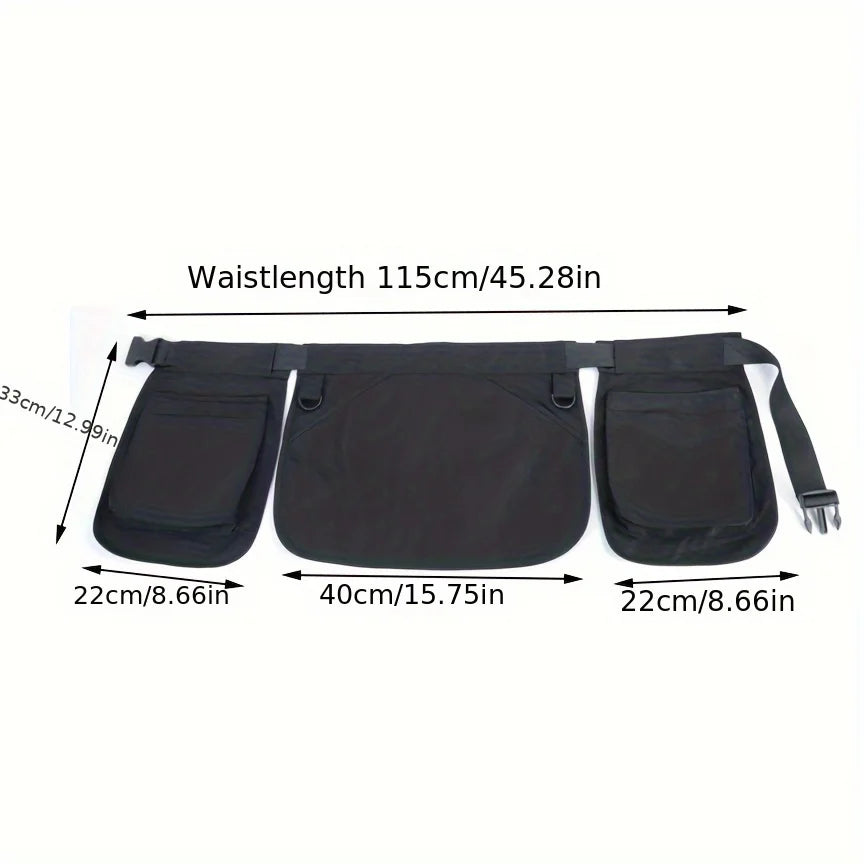 Sports Fashion Waist Bag with Multi-Pockets and Zipper Closure - Perfect for Outdoor Activities and Travel