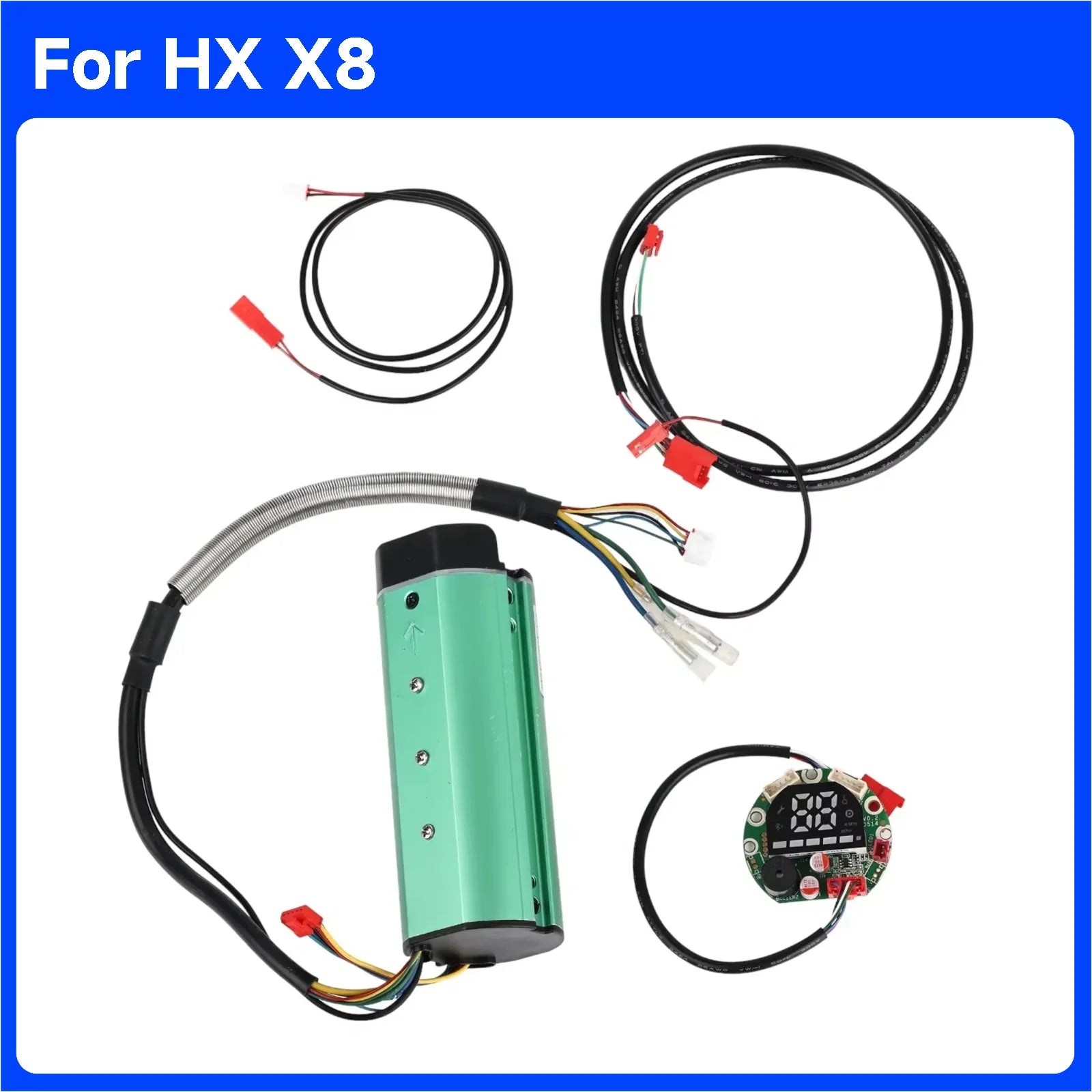 48V 15A Controller Dashboard Central Control Instrument Panel Display Screen Data Line Cable For HX X8 Electric Scooter Parts