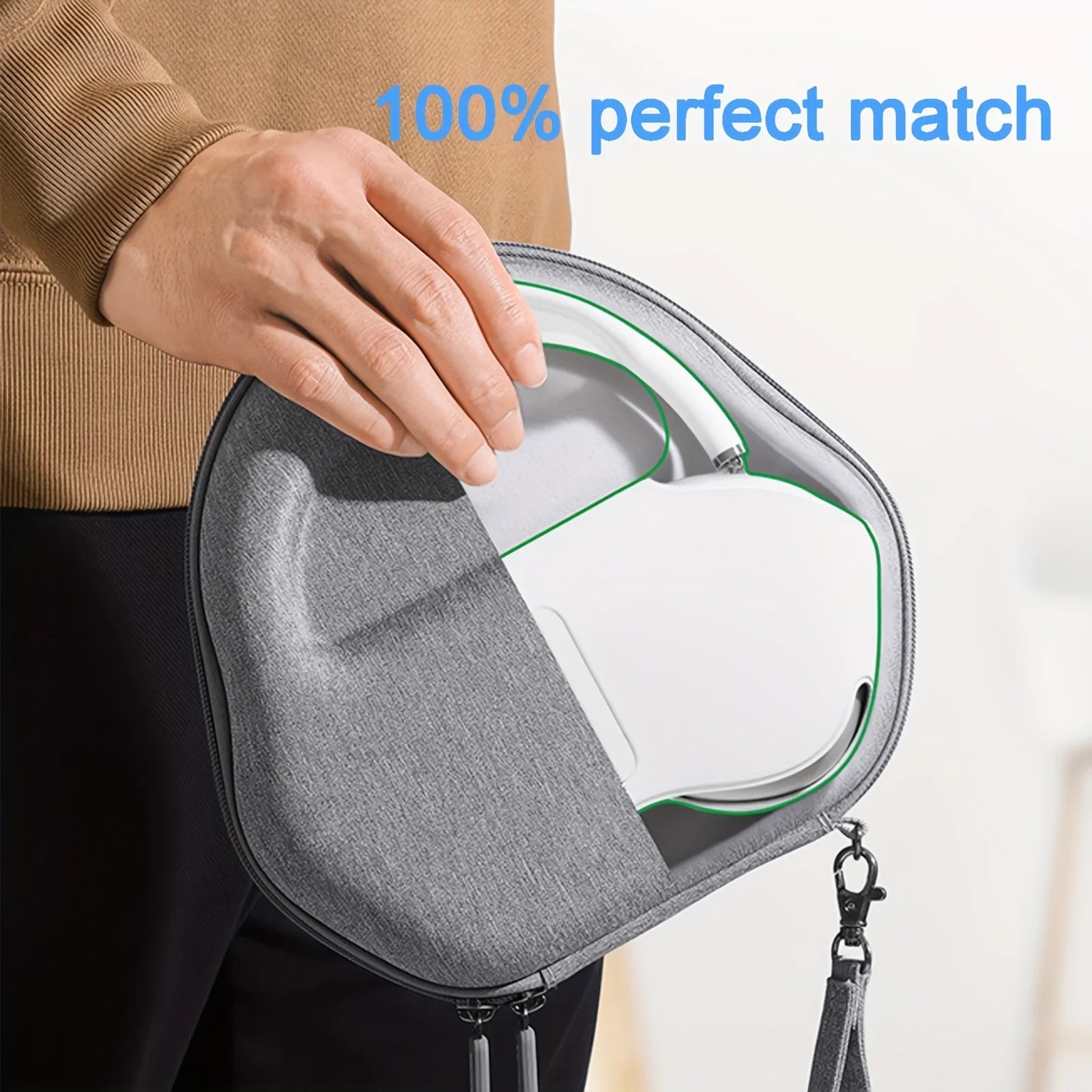 Case for AirPods Max Travel Case - Durablility and Lightweight Organizer with Charging Cable Storage for Apple AirPods Max