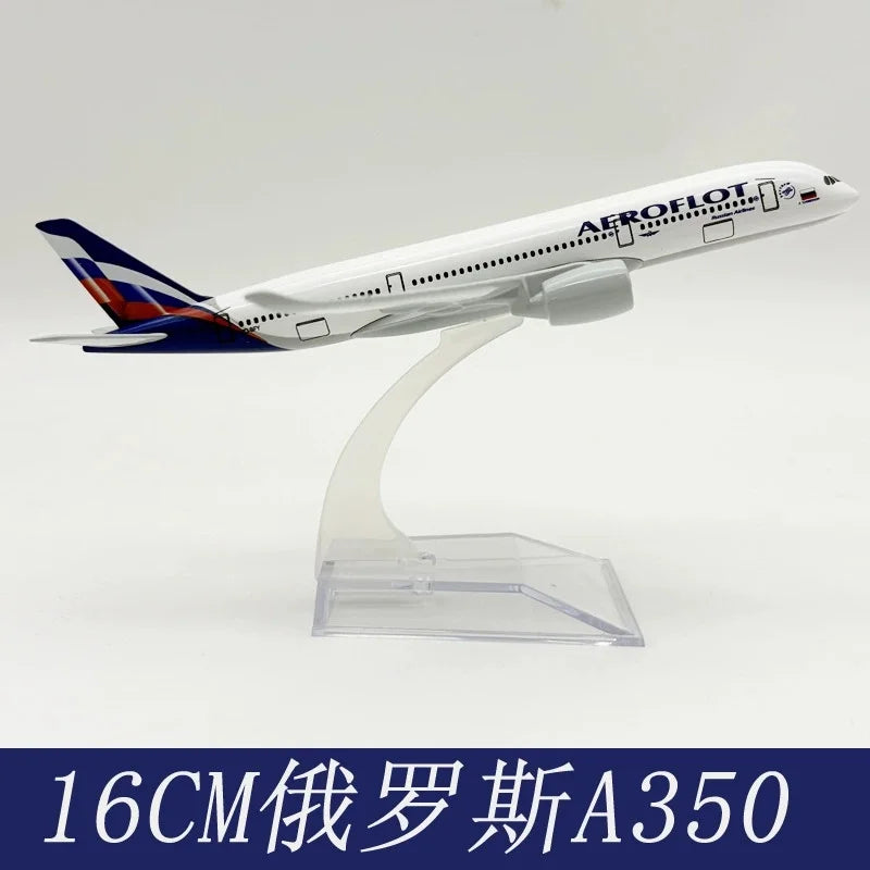 Aeroflot Model Plane Series 16cm Russian Airlines scale aircraft Siberia S7 Airplane Model Metal A320 /A330/A350/Mc-21 Plane Toy