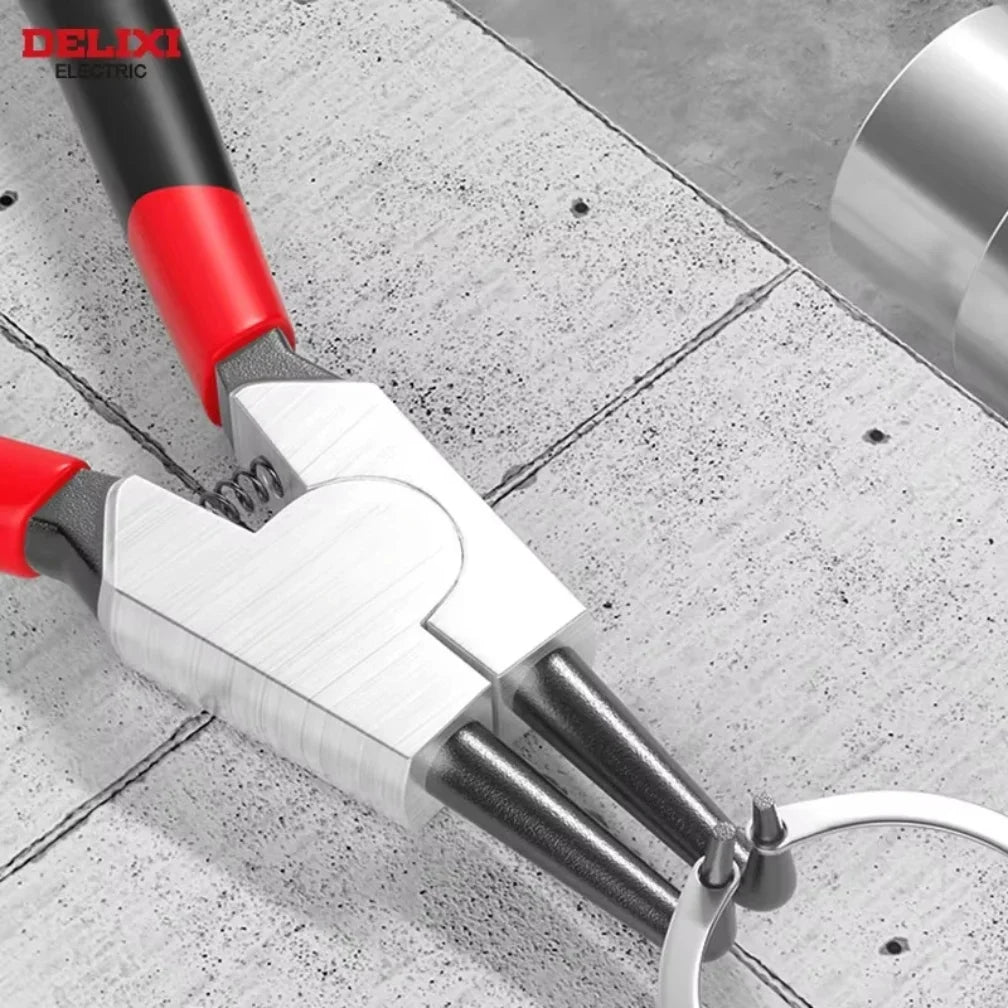 5-In Circlip Pliers, Needle Nose Pliers, Retaining Ring Pliers, for Removing Installing Puller Locking Rings Shafts