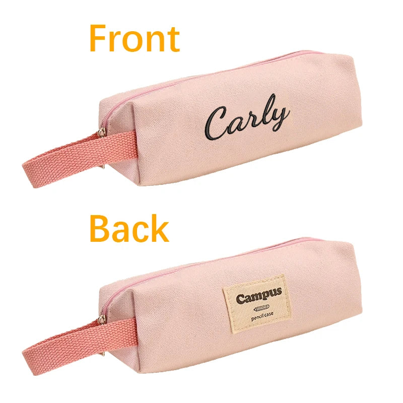 Customised Embroidery/Standard Style 2 Options, Candy-Colored Pencil Case, Storage Bag, Back-to-School Season, Gift!