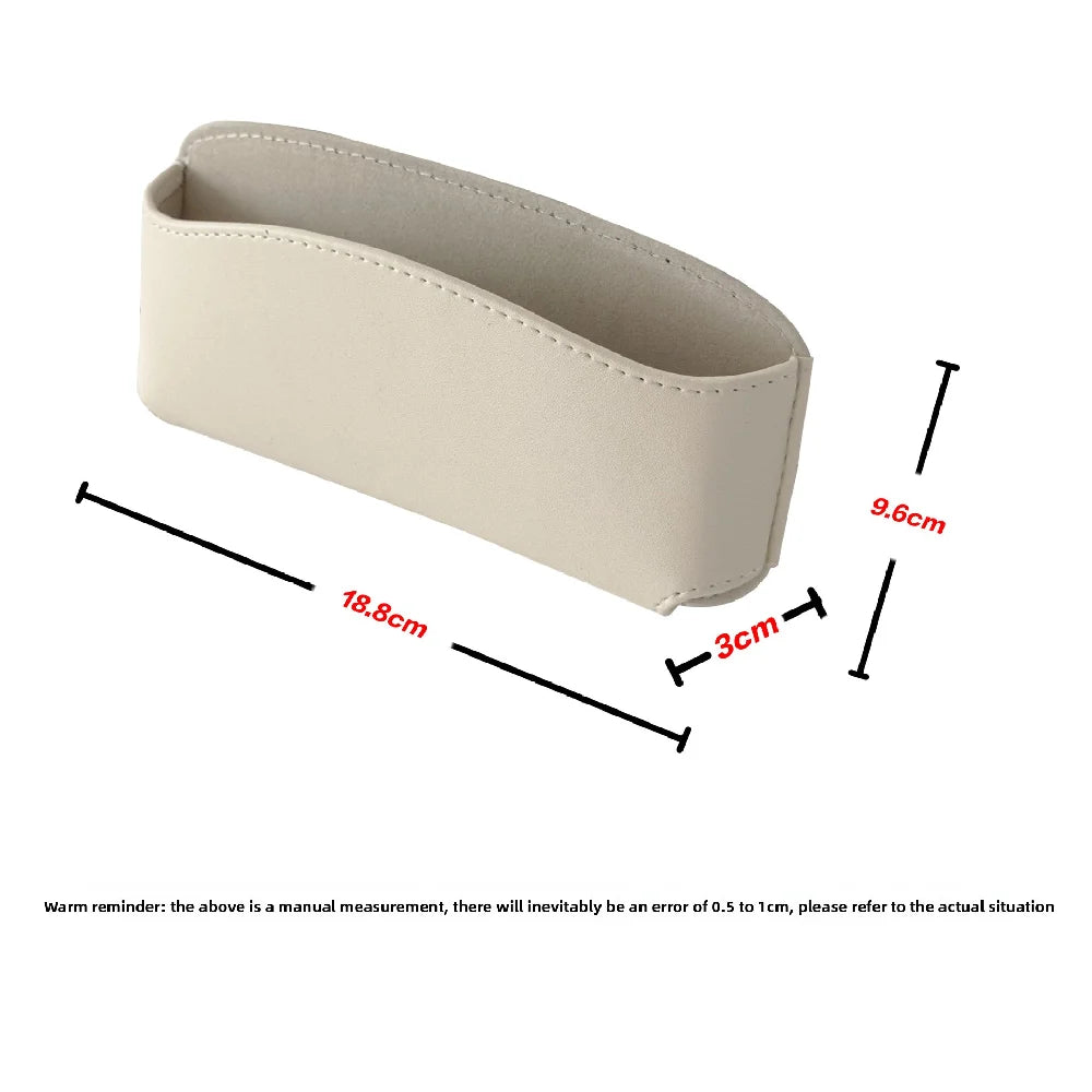 Simple Car Glasses Box Car Door Glove Box Multi-function Storage And Paste Style Glasses Clip Leather Storage Box