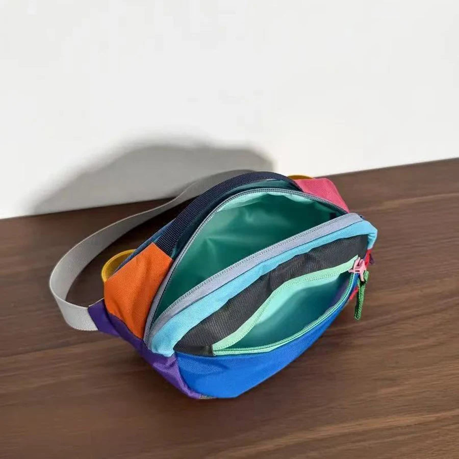 Dopamine Color Block Convertible Crossbody Bag Versatile Women Daily Handbag Multi Way Shoulder Purse Fashion Contrast Color Cas