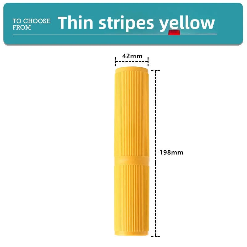 Pinstripe Simple Travel Wash Cup Portable Toothbrush Storage Box Toothbrush Holder Mouthwash Cup Set Brushing Cup