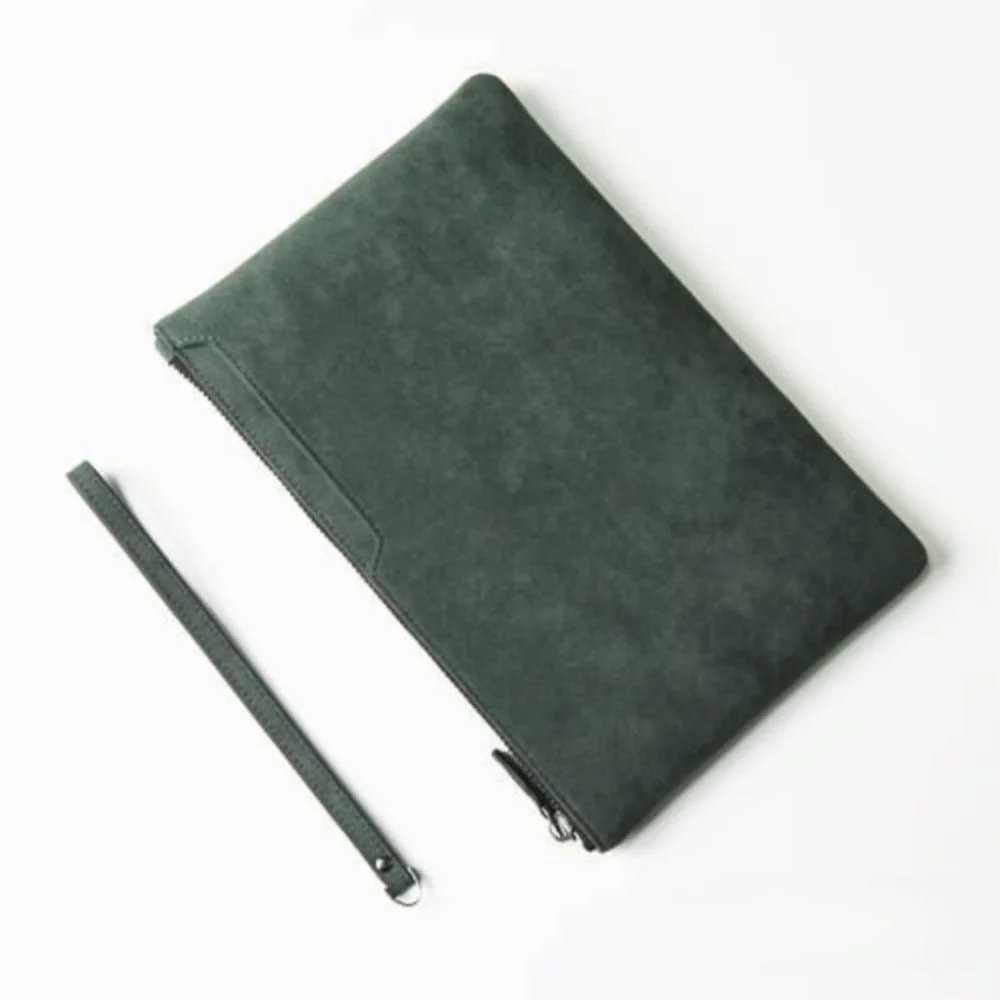 Gifts Portable Men's Business Clutch Bag Large Capaci Coin Purse Handheld Busin Soft Surface Ort Leather Wallet
