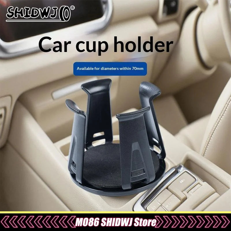 1/2Pcs Car Beverage Holder Adhesive Cup Storage Rack Car Cup Bottle Holder Multifunction Drink Rack Auto Accessories Black