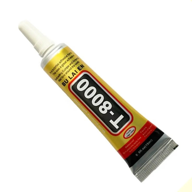 T8000 15ml Multipurpose Adhesive Rhinestone Jewelry DIY Phone Screen Glass Repair Sealant Epoxy Resin Super Liquid Glue Nail Gel