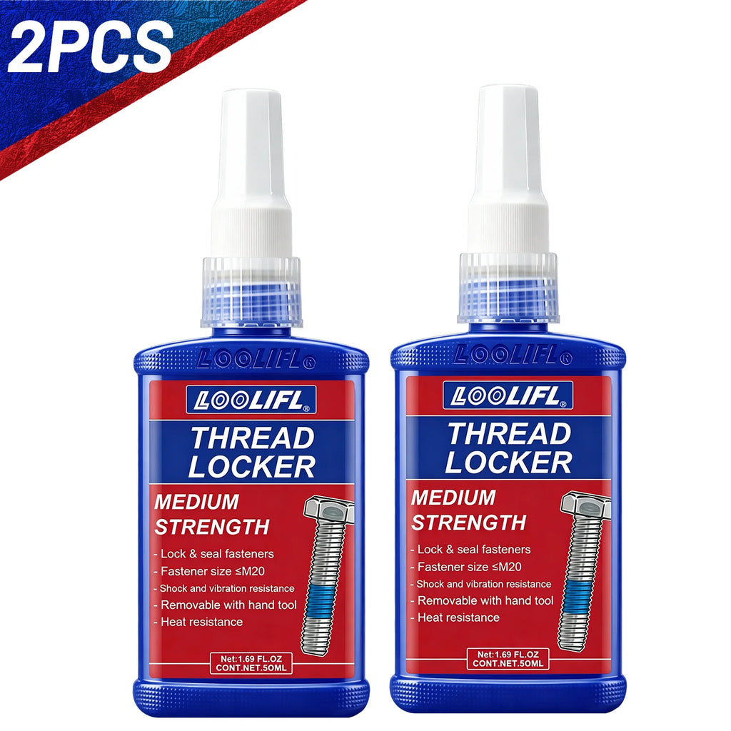 243 50ml Threadlocker Screw Glue Quickly Cured Thread Locking Agent Anaerobic Adhesive Corrosion-Resistant Anti-Loosening Glue