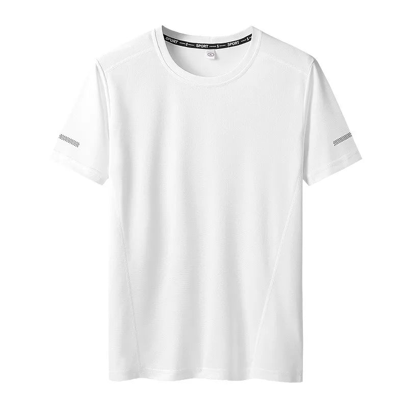 1/2pcs Plus Size Men's T-Shirts Quick Dry Short Sleeves Tees Gym Jerseys Fitness Trainer Running Tops Sportswear Male Clothing