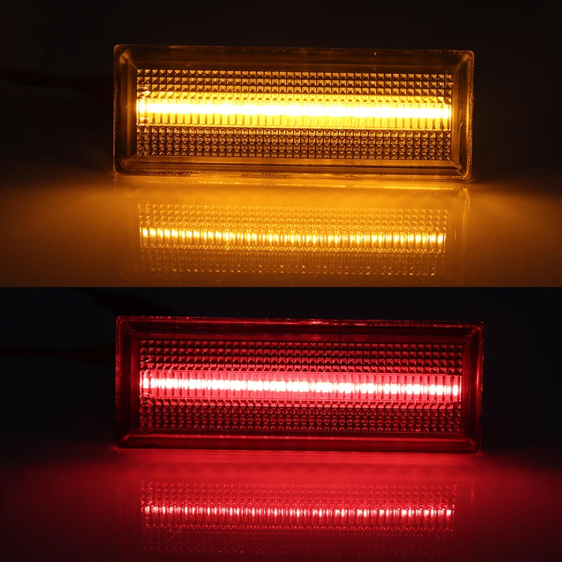 iJDM For 1981-1988 Oldsmobile Cutlass 442 Front & Rear LED Side Marker Light Fender Lamp Assembly Parking/Driving/Turn Signal