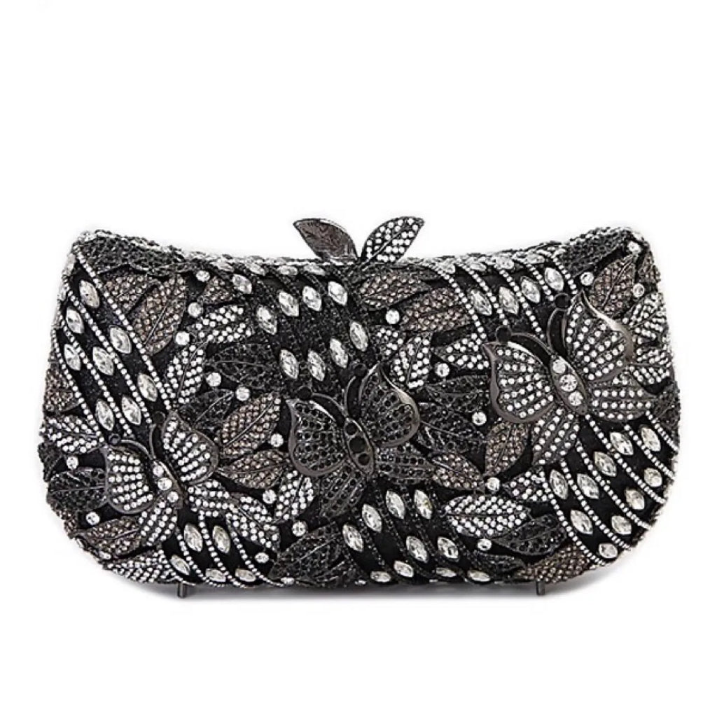 Hollow Out Women Evening Bag Gold Crystal Banquet Handbag Luxury Diamond Clutch Purse Wedding Bride Bags Elegant Dinner Bag