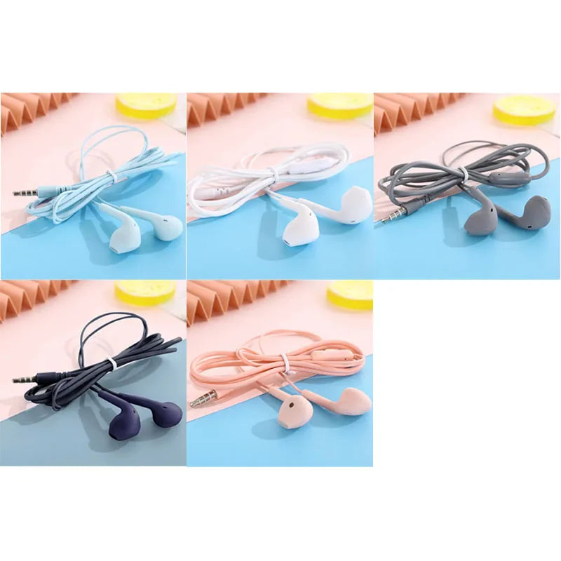 U19 Wired Earbuds 3.5mm Jack Earphones with Mic for iPhone Android Phone Tablet Mini Headphone Sport Headset
