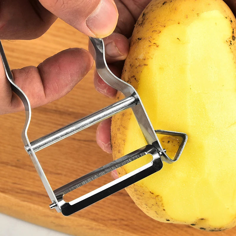 1Pc Stainless Steel Peeler Kitchen Vegetable Fruit Peeler Potato Slicer Carrot Peeler Multiple-Function Kitchen Accessories