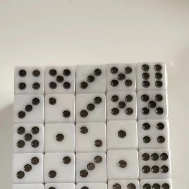 20 Pieces Point Dice Puzzle Game  6 Sided Dice DIY Game Accessory Small Size
