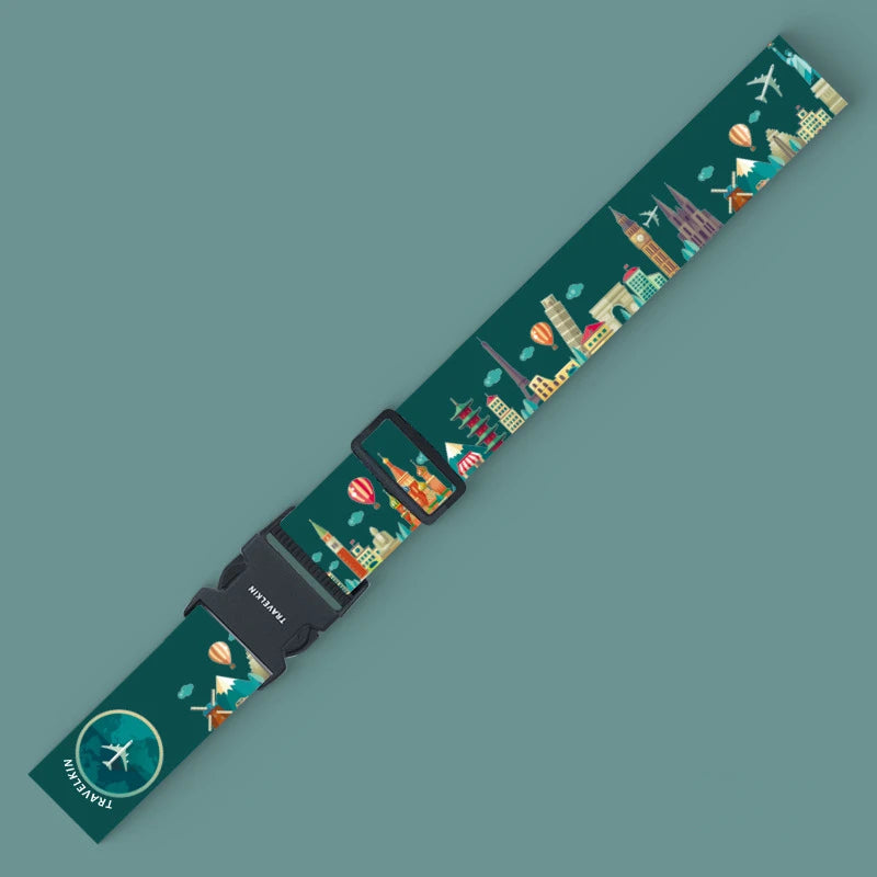 Travel Luggage Strap Adjustable Packing Belt Baggage Luggage Bundling Suitcase Accessories 180CM Perimeter