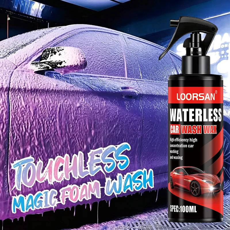 LOORSAN-Highly Concentrated Car Wash Spray No-Rinse Car Wax Polish Quick Coat Ceramic Coating For Auto Detailing 100ml