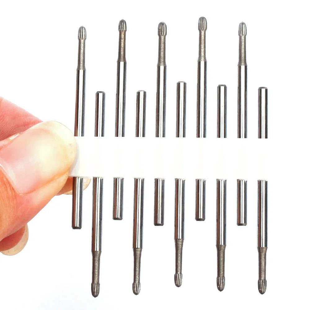 10pc Carbide Manicure Drills Nail Drill Bits Set Milling Cutters Kits Gel Polish Remover Files Electric Burr Tools Accesstries