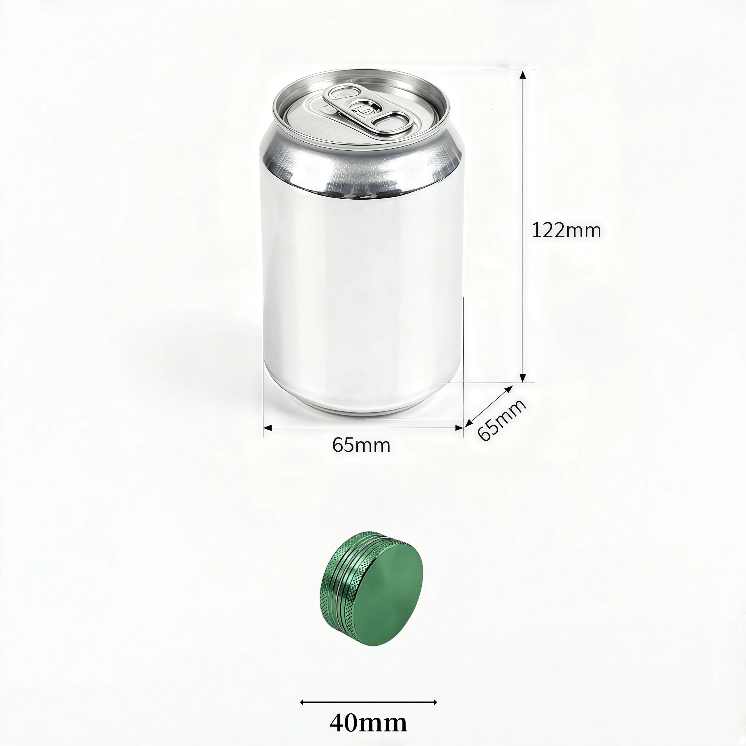 11-Color 40mm Manual Grinder - Dual-Layer Fast Grinding with Diamond Teeth, Portable Design，The best Smoking accessories