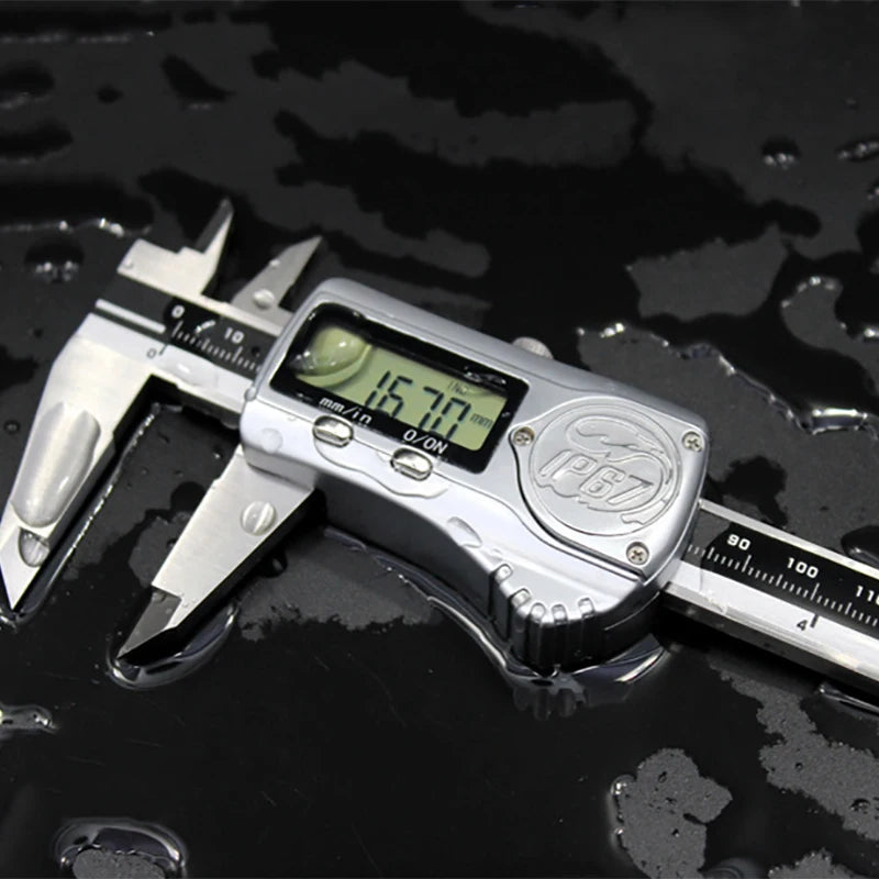 0-150mm 200mm 300mm IP67 waterproof electronic digital vernier caliper slide ruler thickness caliper micrometer paquimetro