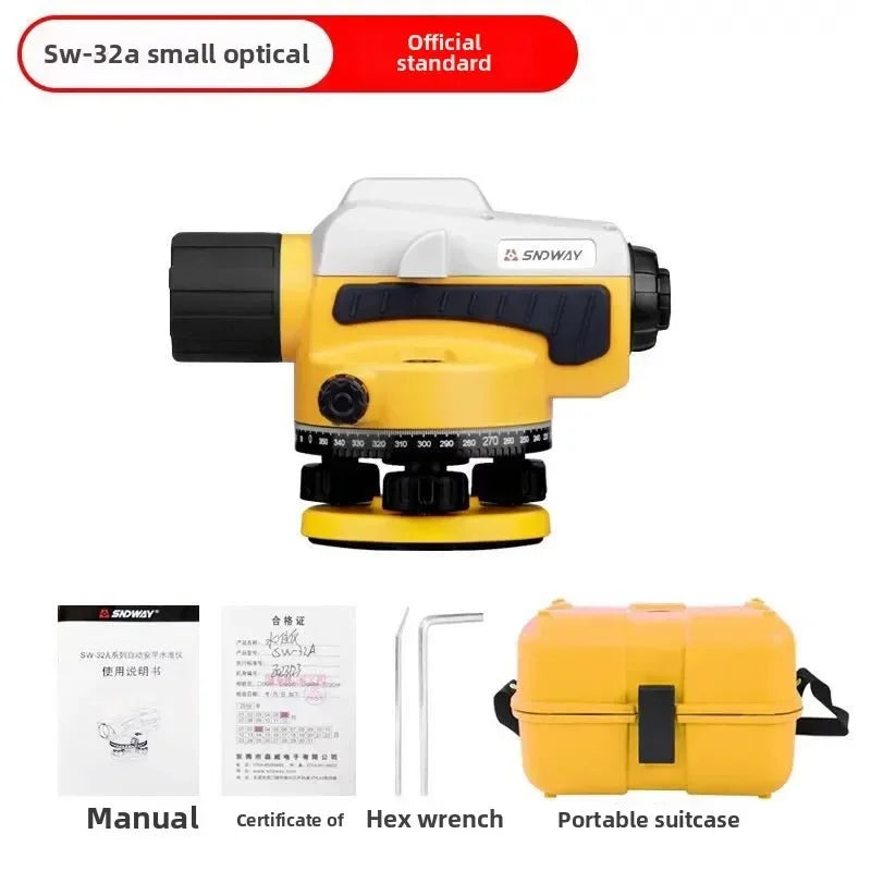 Stable SNDWAY SW-32A/32B Automatic Level 32X Optical Transit Survey Auto Level High Precision Level Gauge Measure Meter Machine