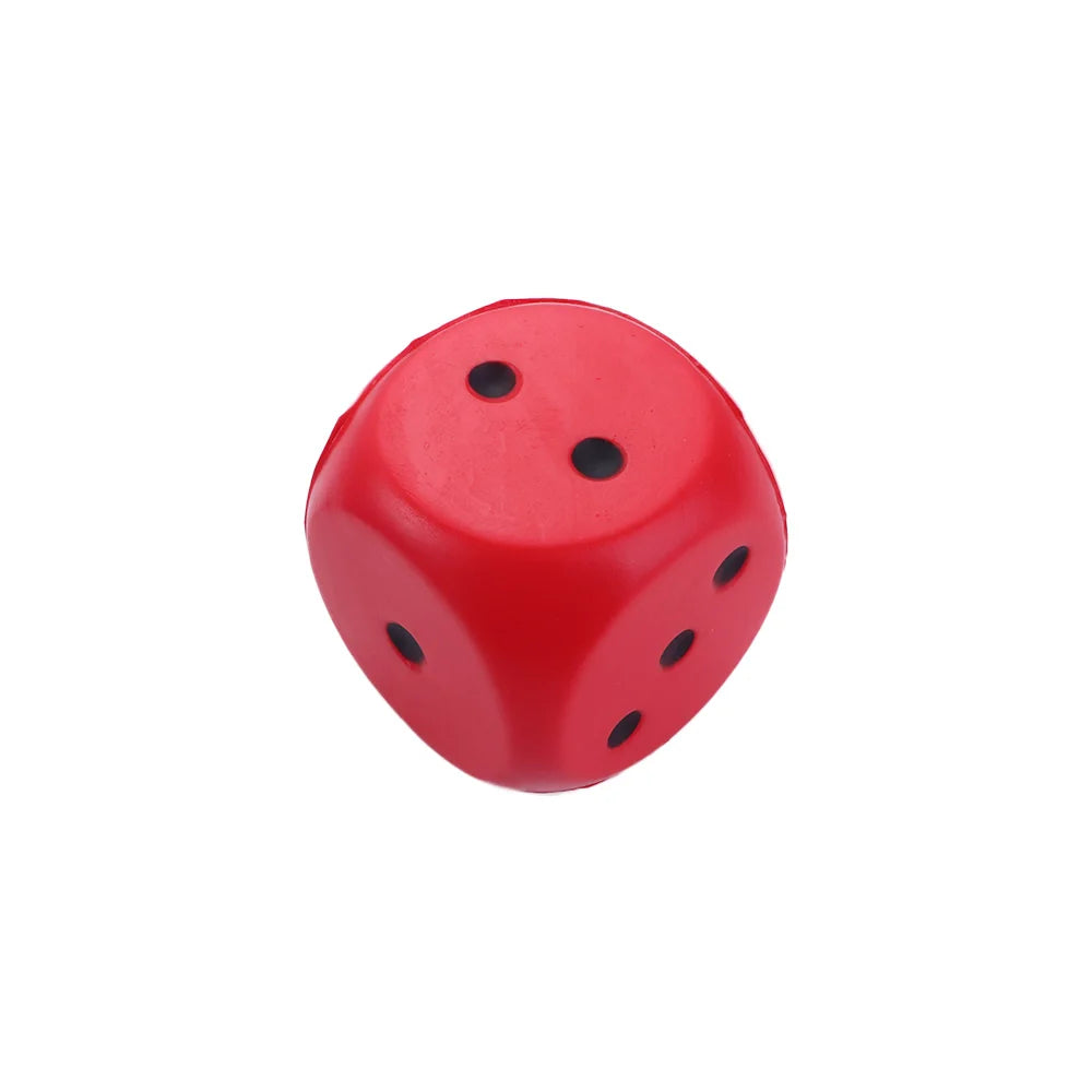 1PCS Big Sponge Dice Soft and Elastic Toys Color Solid Point Dice Side Length 6cm Cognitive Amusing Props