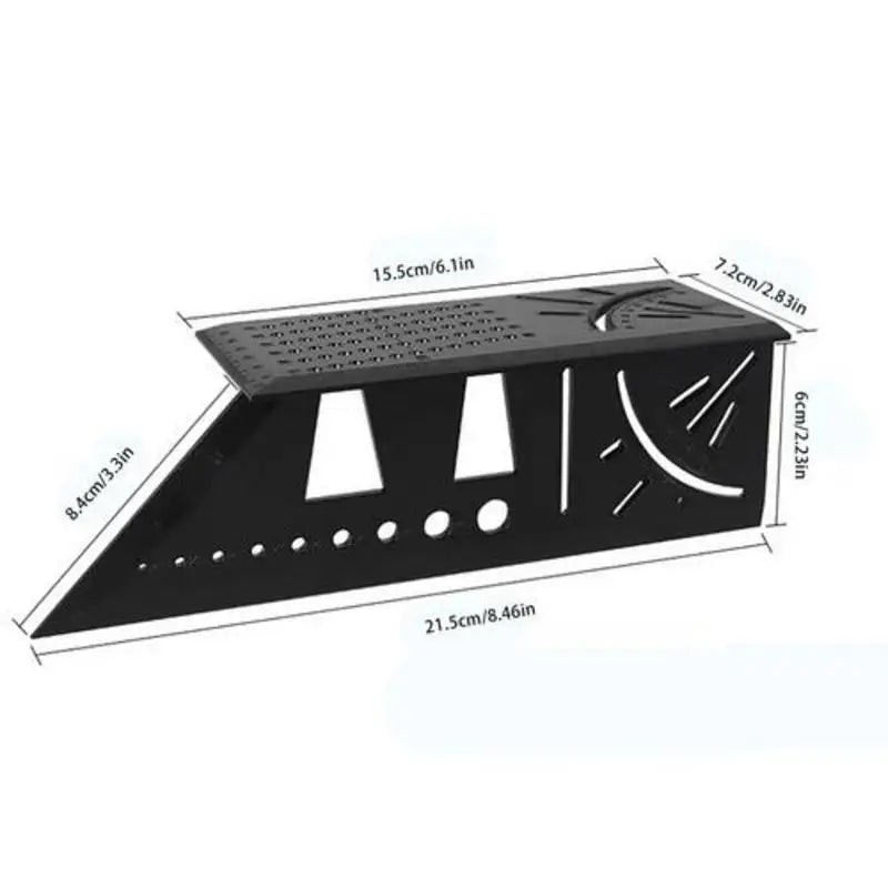 Woodworking Angle Ruler Lines Drawing Device 3D Mitre Angle Measuring Measure Tool with Gauge Protractor Locator