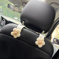 Lovely Multi-functional Flower Car Seat Back Hook,Temperament Flower Seat Back To Store Car Supplies