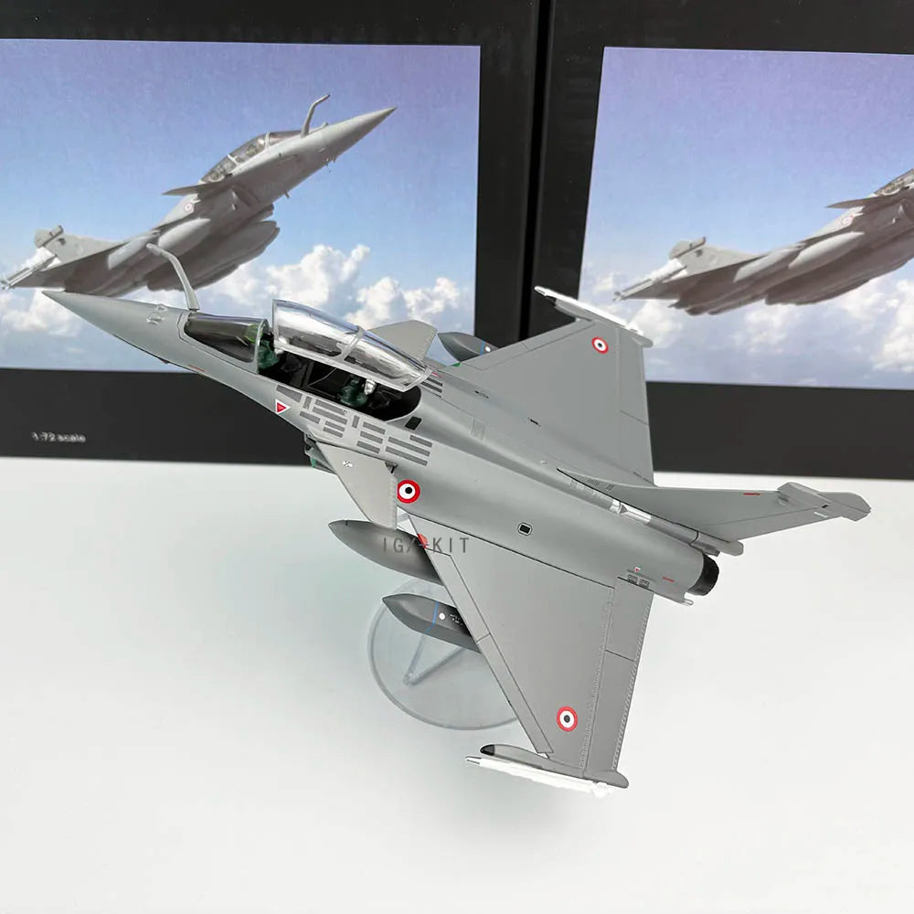 1:72 Scale France Air Force Rafale Fighter Jet Airplane Metal Model Military Finished Alloy Simulation Aircraft Collection Gift