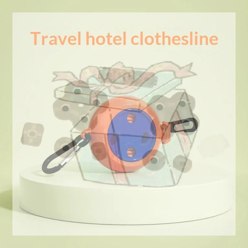 1PC 8M Retractable Travel Clothesline Laundry Drying Rope Windproof Anti Slip Outdoor Clothesline For Hotel Camping Accessories