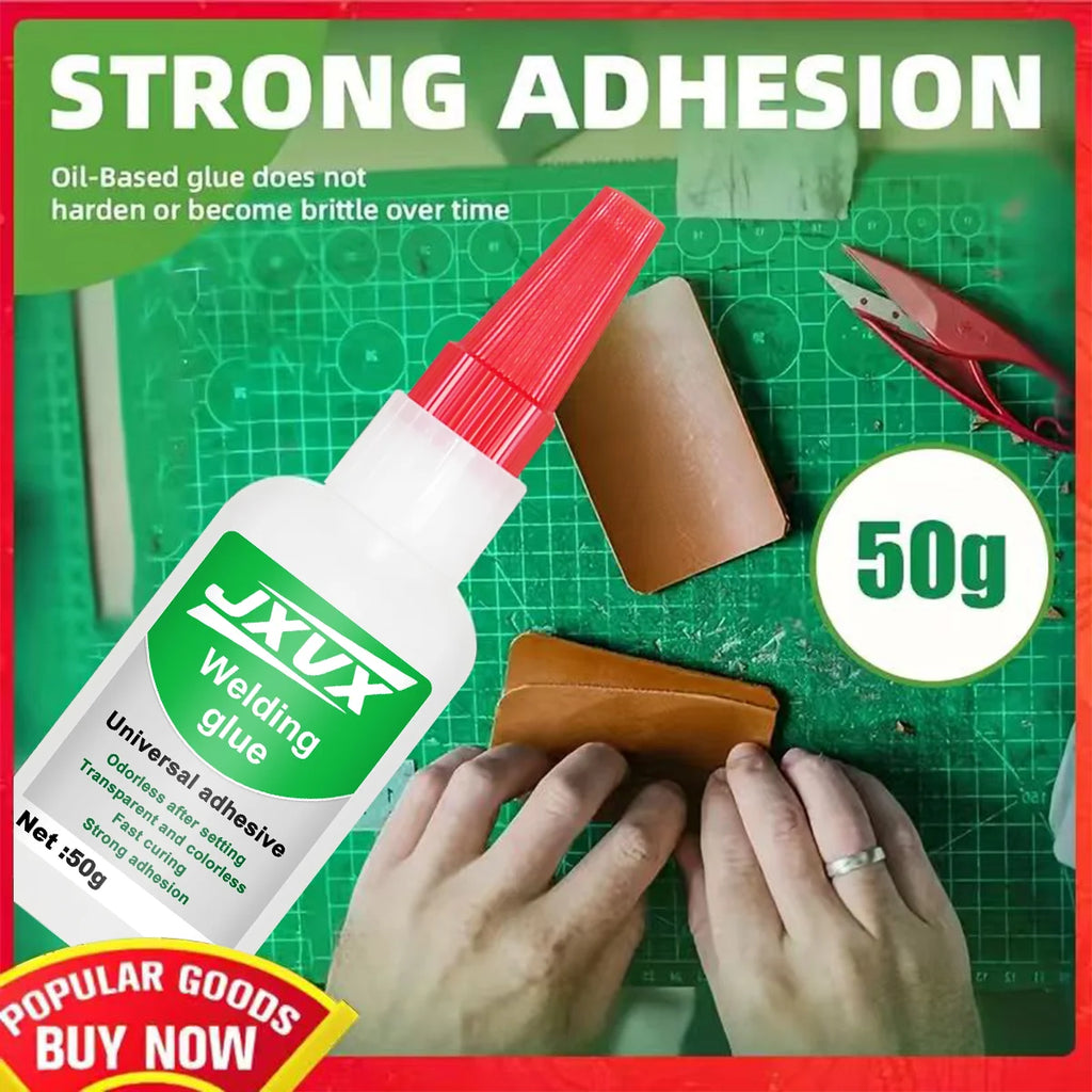 JXVX 50g high-strength welding oily adhesive-Universal Super Glue Strong Instant Glue metal glass ceramic resin.