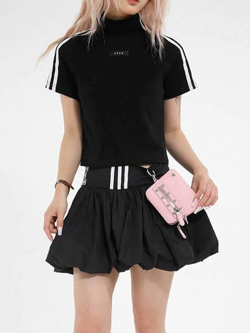 New women's mini niche chain small square bag, high-end pebbled shoulder bag, portable and compact coin purse