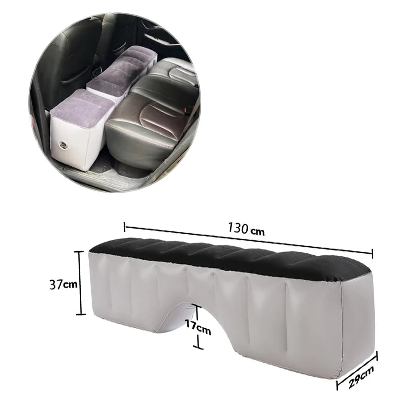 Car Travel Inflatable Mattress Back Seat Sleeping Gap Pad Mattress Air Cushion Portable Rear Part Seat Bed Camping Accessories