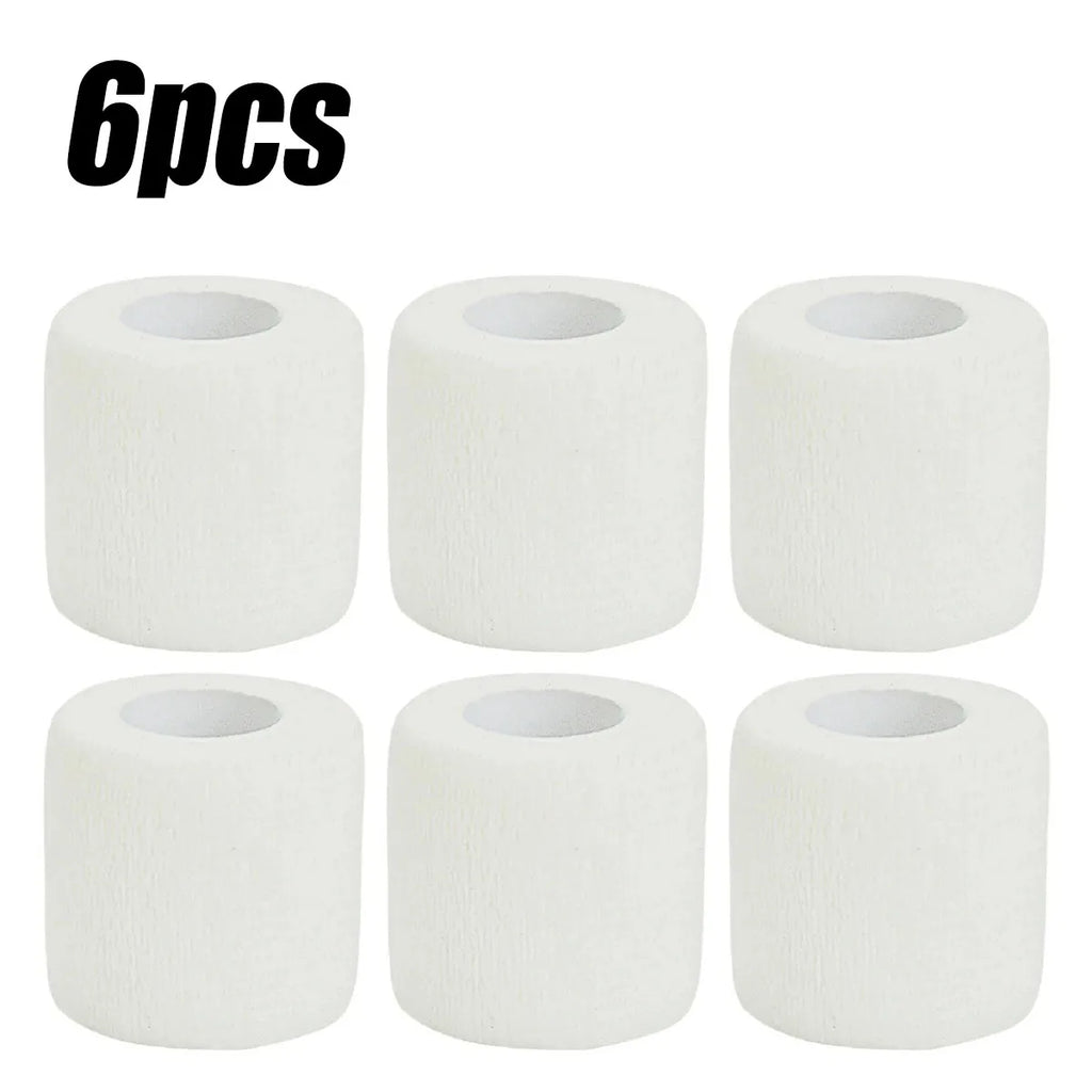 3/6/12/24Pcs Black White Sport Self Adhesive Elastic Bandage Wrap Tape Elastoplast For Knee Support Pads Finger Ankle Palm