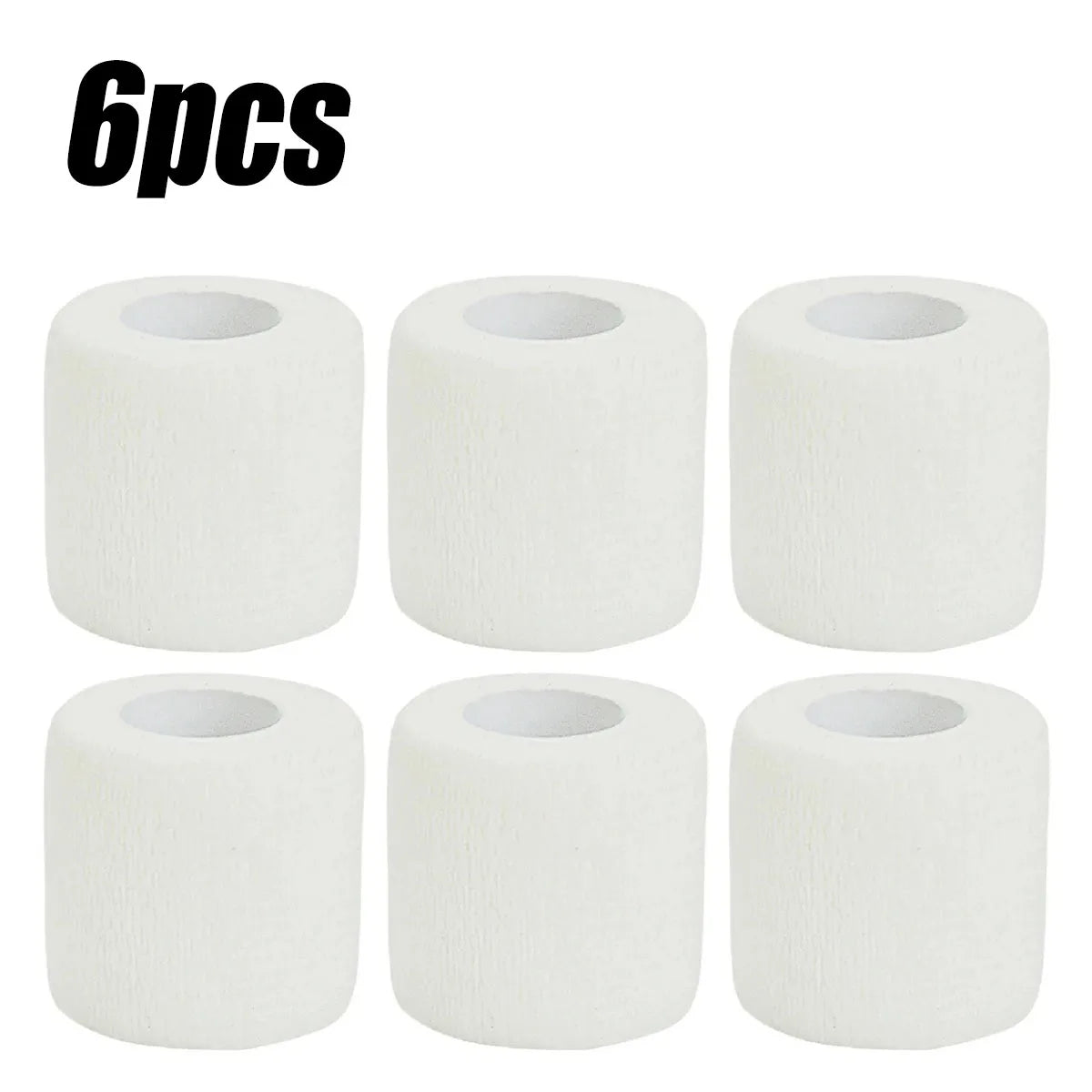 3/6/12/24Pcs Black White Sport Self Adhesive Elastic Bandage Wrap Tape Elastoplast For Knee Support Pads Finger Ankle Palm